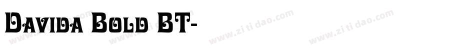 Davida Bold BT字体转换